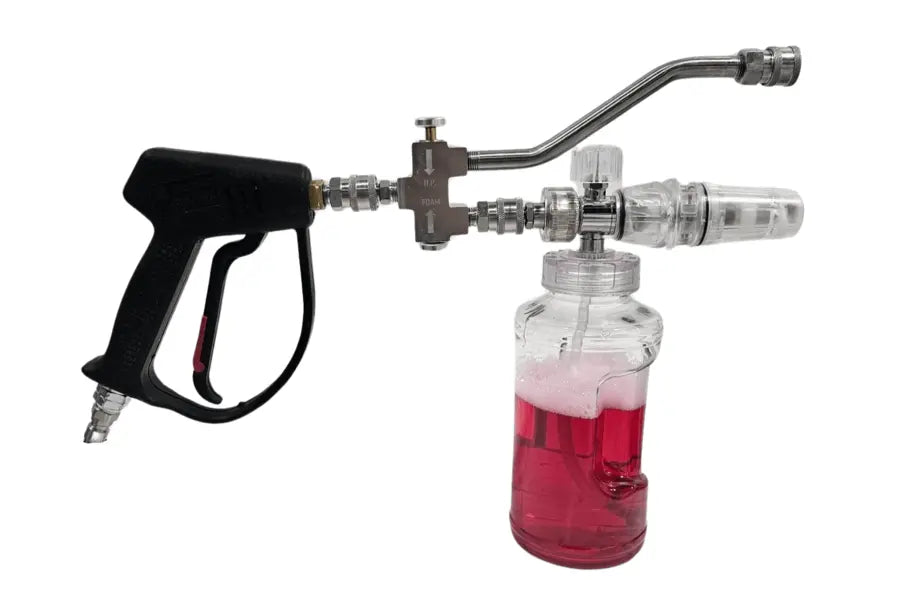 Dirt Vanish Clear Foam Cannon Switching Valve Kit with Single Long Tube