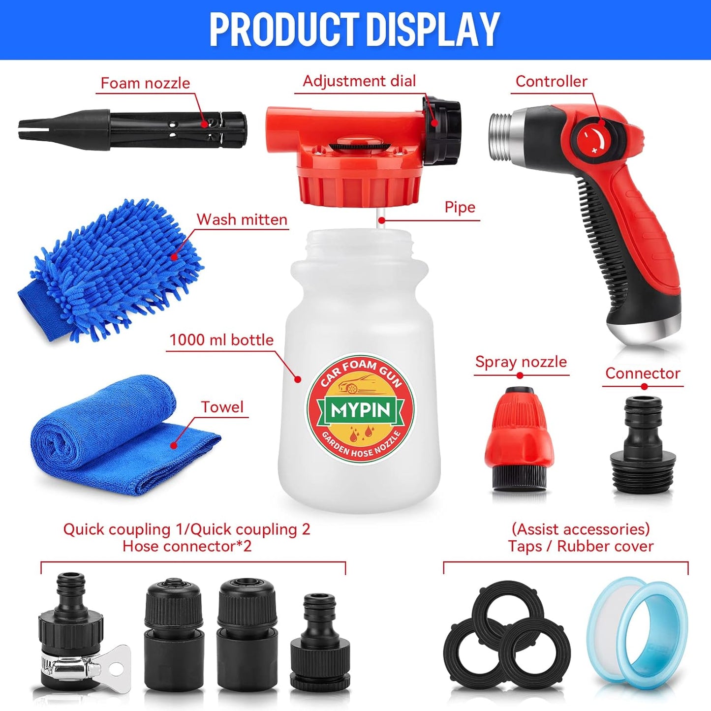 Garden Hose Foam Cannon Kit