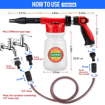 Garden Hose Foam Cannon Kit
