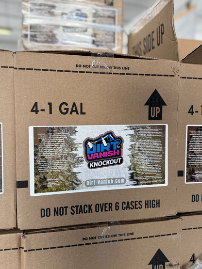 Dirt Vanish’s Knockout – High-Foaming Off-Road Cleaner Case (4 Gallons)